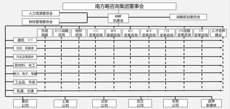 南方略咨詢集團(tuán)組織架構(gòu)
